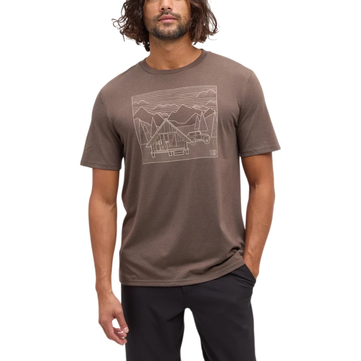 Tentree - T-shirt Front Country Cabin pour homme