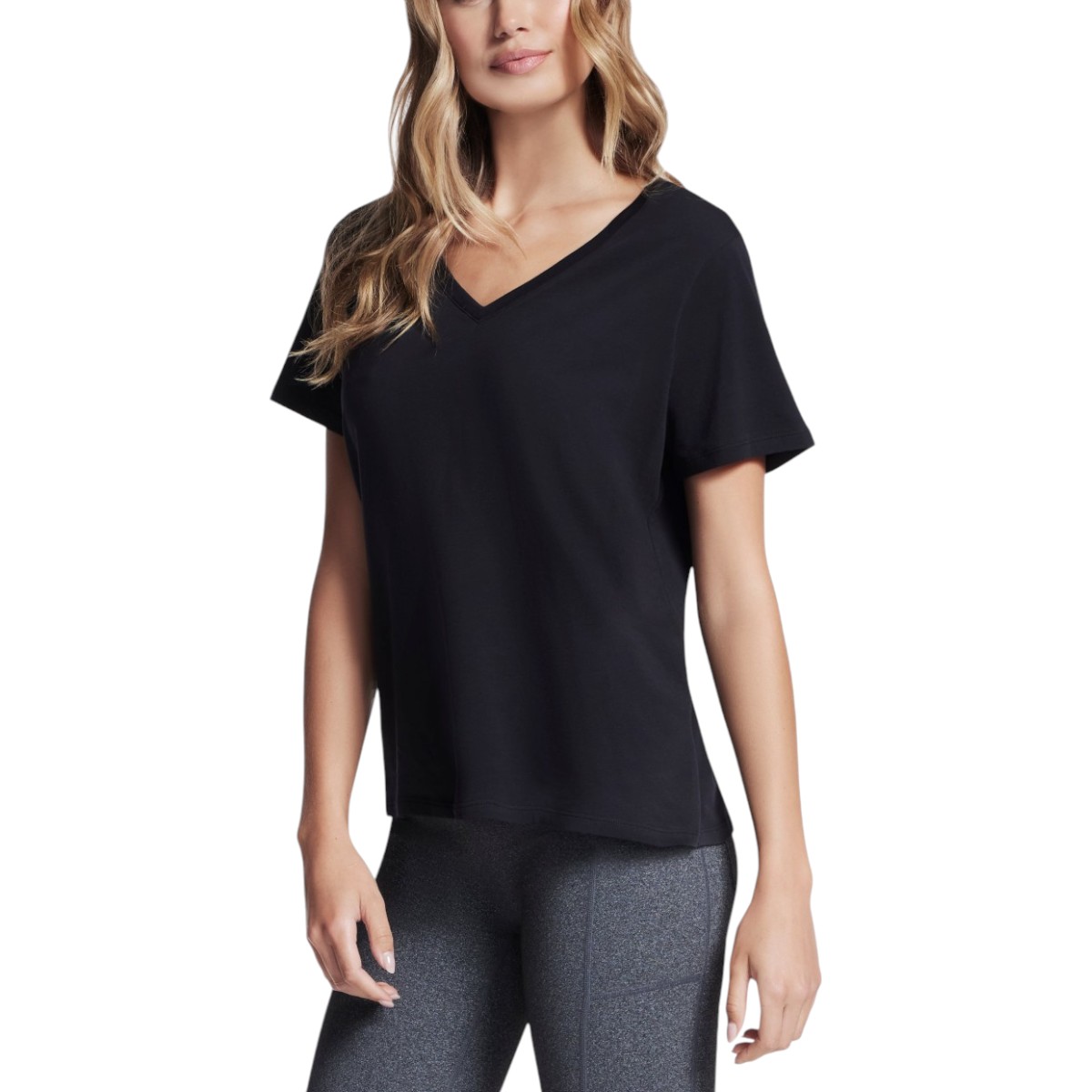 Skechers - T-shirt col en V en Pima