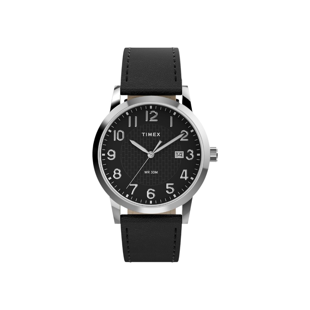 Timex - Men's Main Street Leather Strap Watch