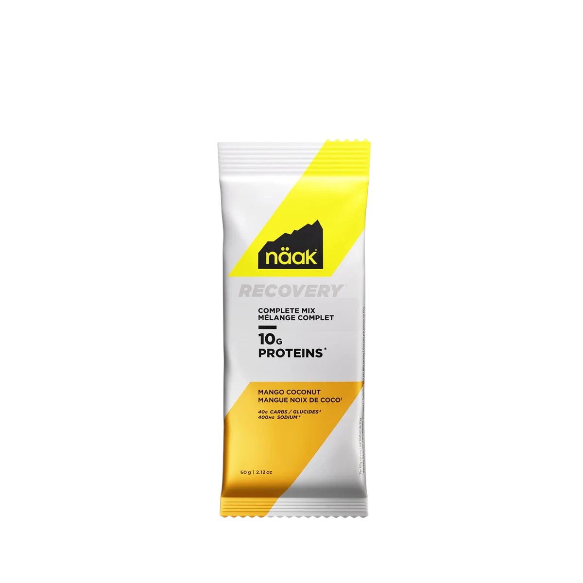 Näak - RECOVERY™ Complete Mix 10 · Mangue et noix de coco · Boisson en portion individuelle