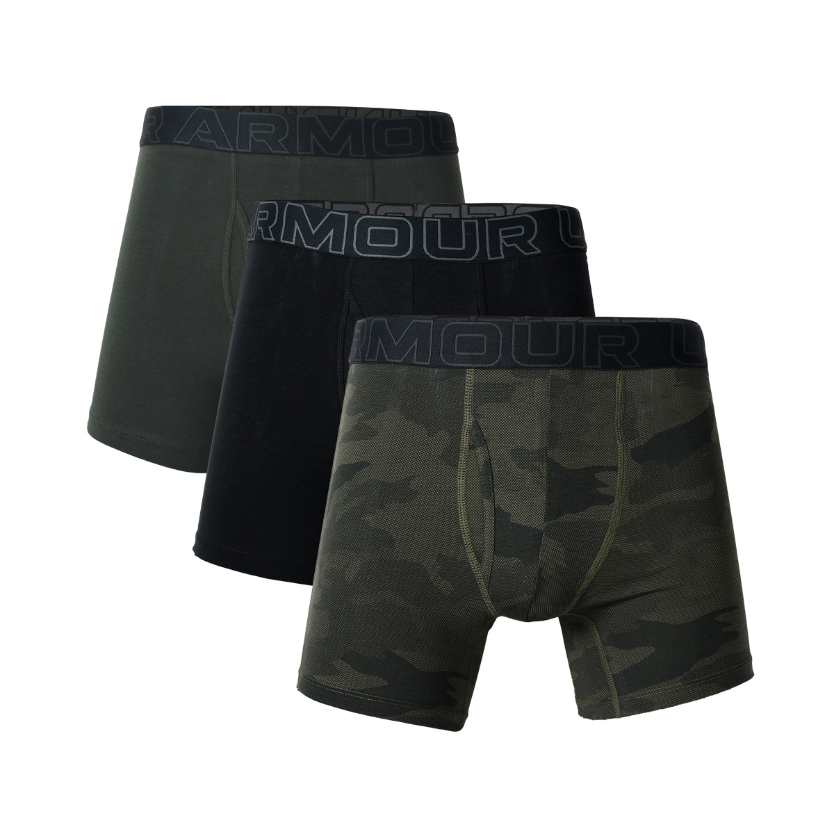 Under Armour - Men's UA Performance Cotton Print 6 Boxer - 3 Per Pack