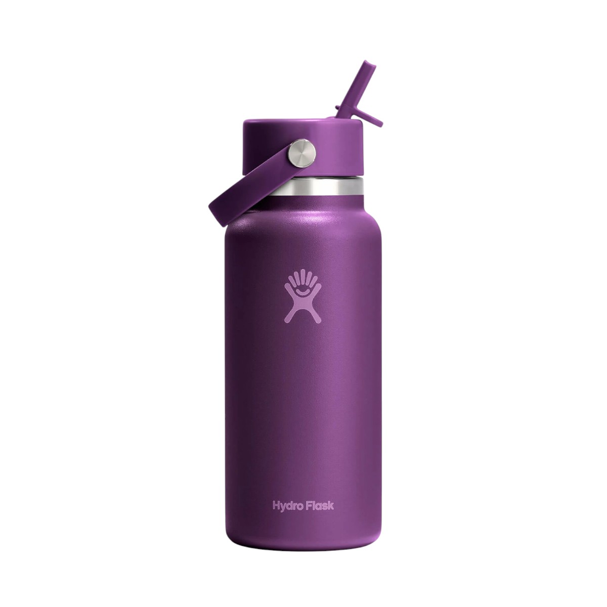 Hydro Flask - Bouteille à goulot large avec bouchon à paille flexible - 32 oz