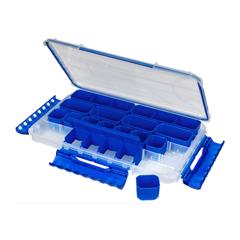 Prociv Large Tackle Box Double Layer Tackle Box Organizer Storage with  Handle Camping Storage Containers Tool Box Blue