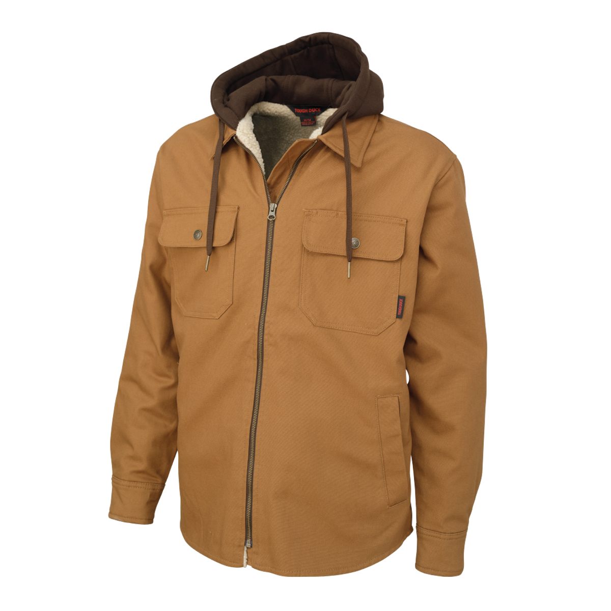 Tough Duck - Men's Duck Sherpa-Lined Hooded Vest