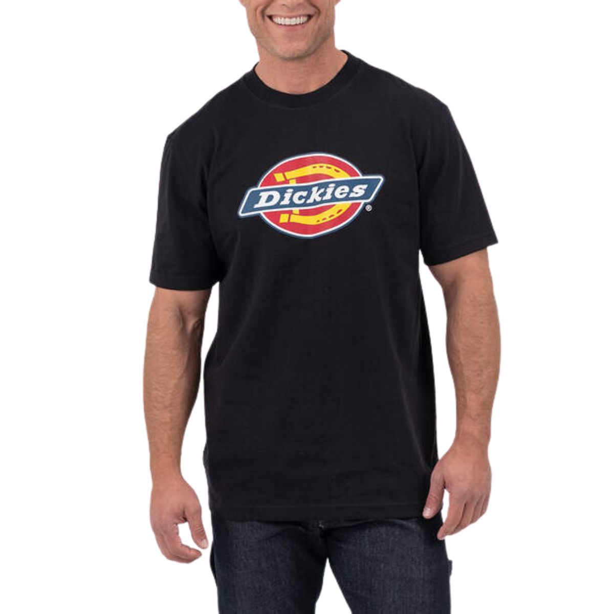 Dickies - T-shirt imprimé avec logo tricolore pour homme