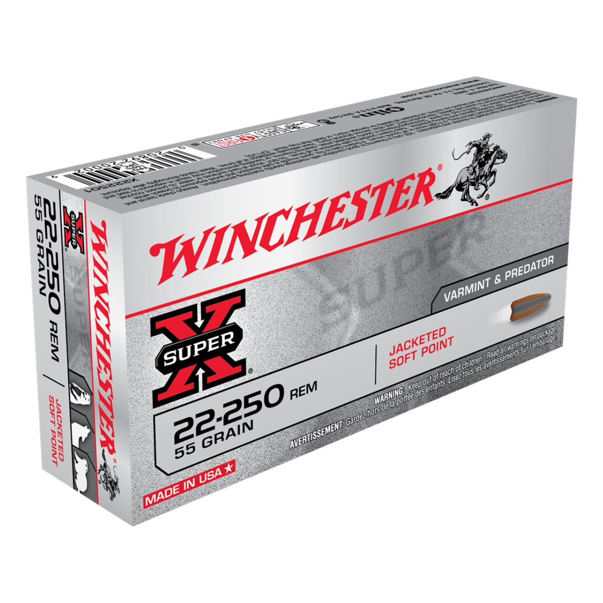 Winchester - Super-X 22-250 REM 55 GR