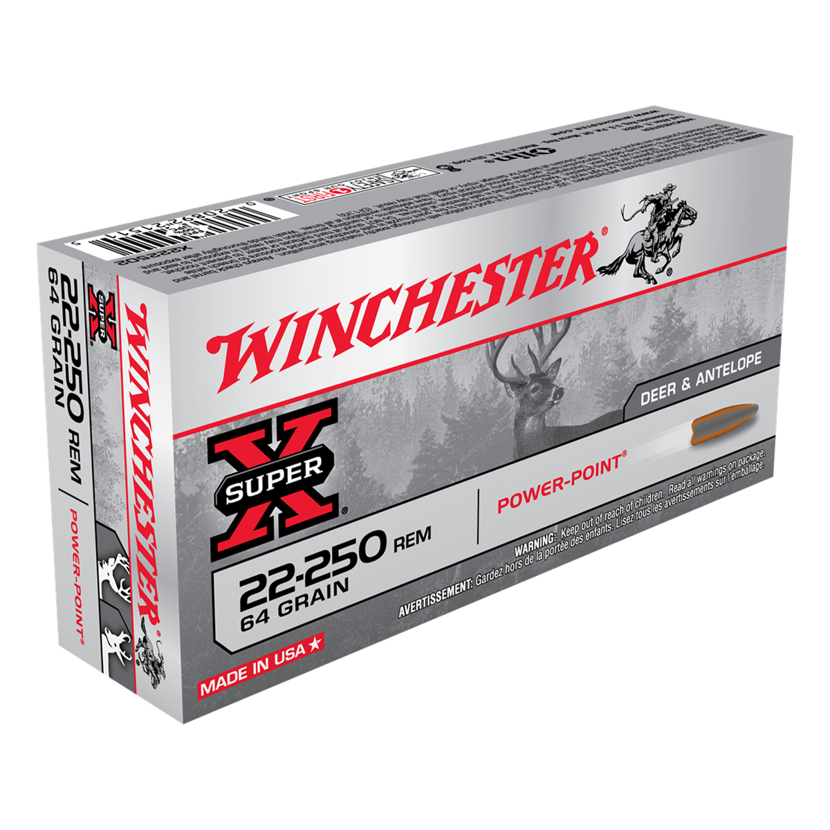 Winchester - Super-X 22-250 REM 64 GR
