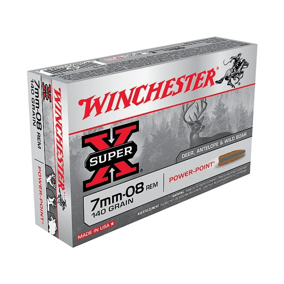 Winchester - Super-X 7 MM-08 140 GR