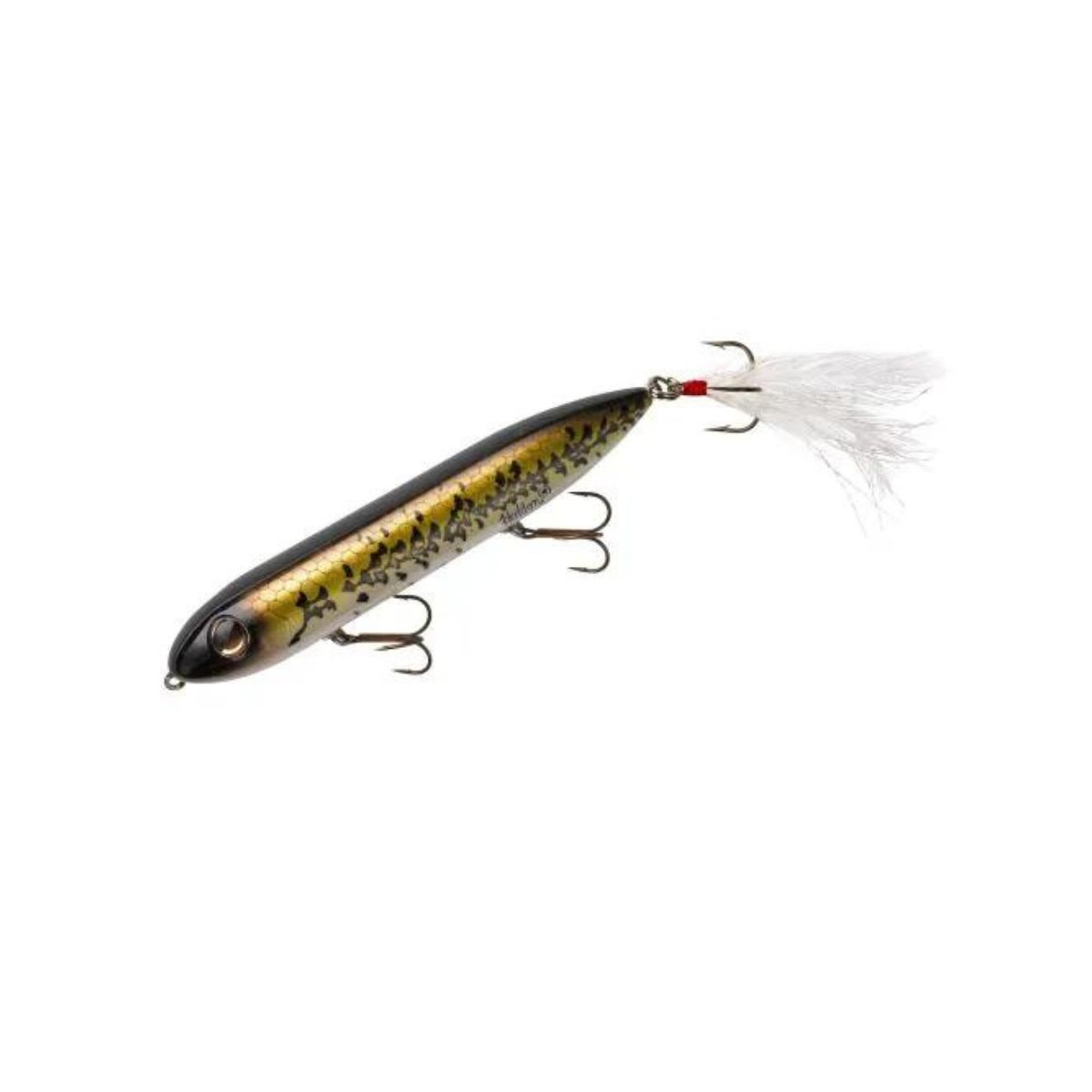 Bomber Lures - Poisson nageur Heddon Feather Dressed Super Spook Jr. - 3 ½''