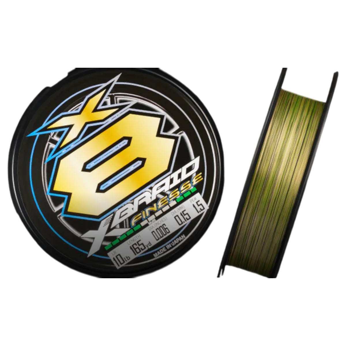 Daiwa - Ligne tressée XBraid Finesse X8 - 165 verges