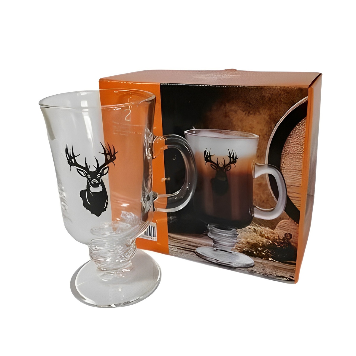Entrepôt du chasseur - Whitetail Glass Coffee Mug Set