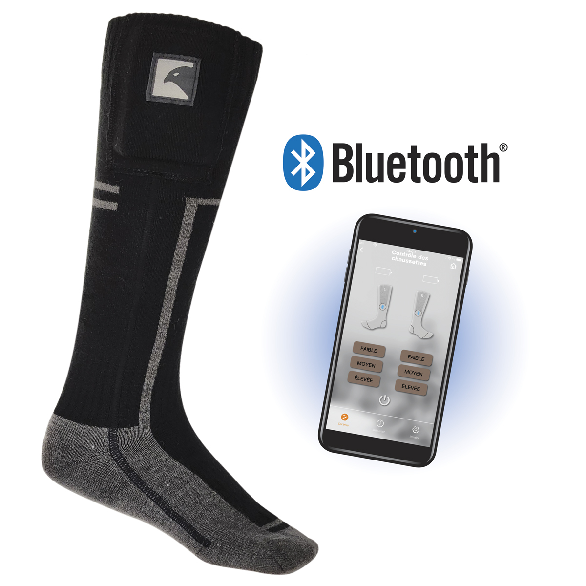 Pèlerin - Bas chauffants Bluetooth - Pèlerin