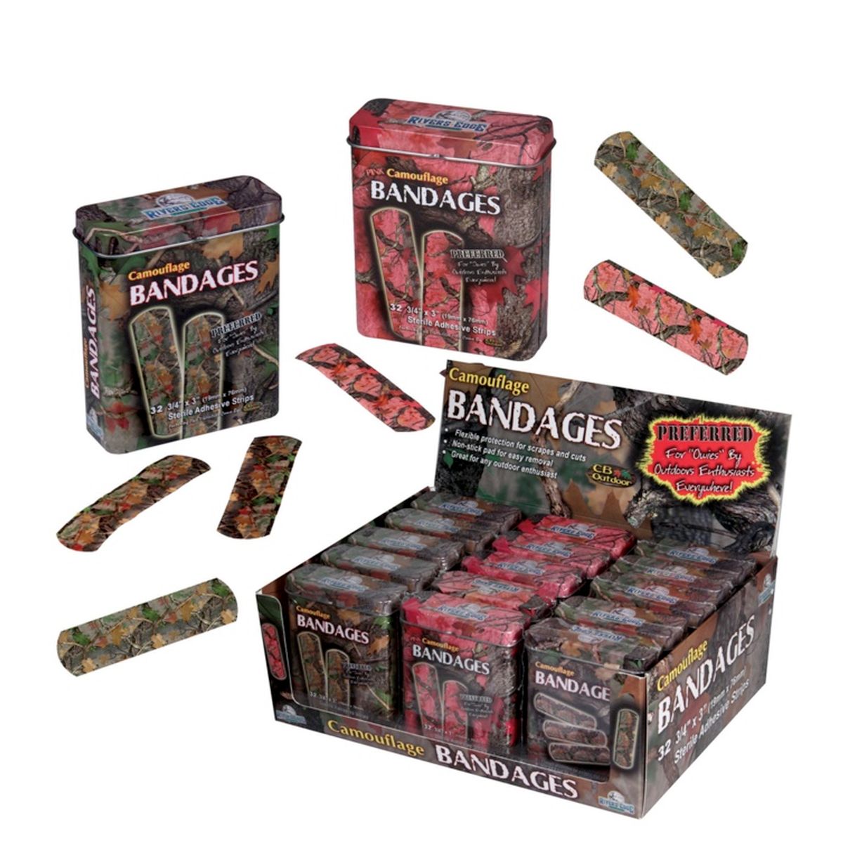 Rivers Edge Products - Bandages de camouflage 15 pièces