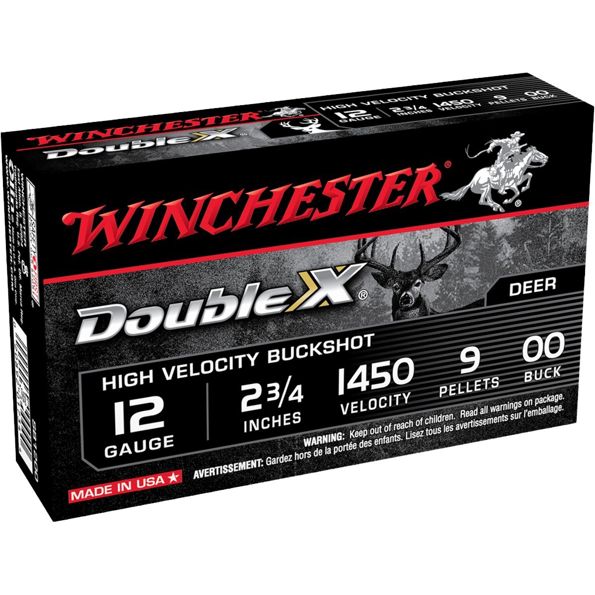 Winchester - Double X 12 GA 2 ¾" #00 and 9