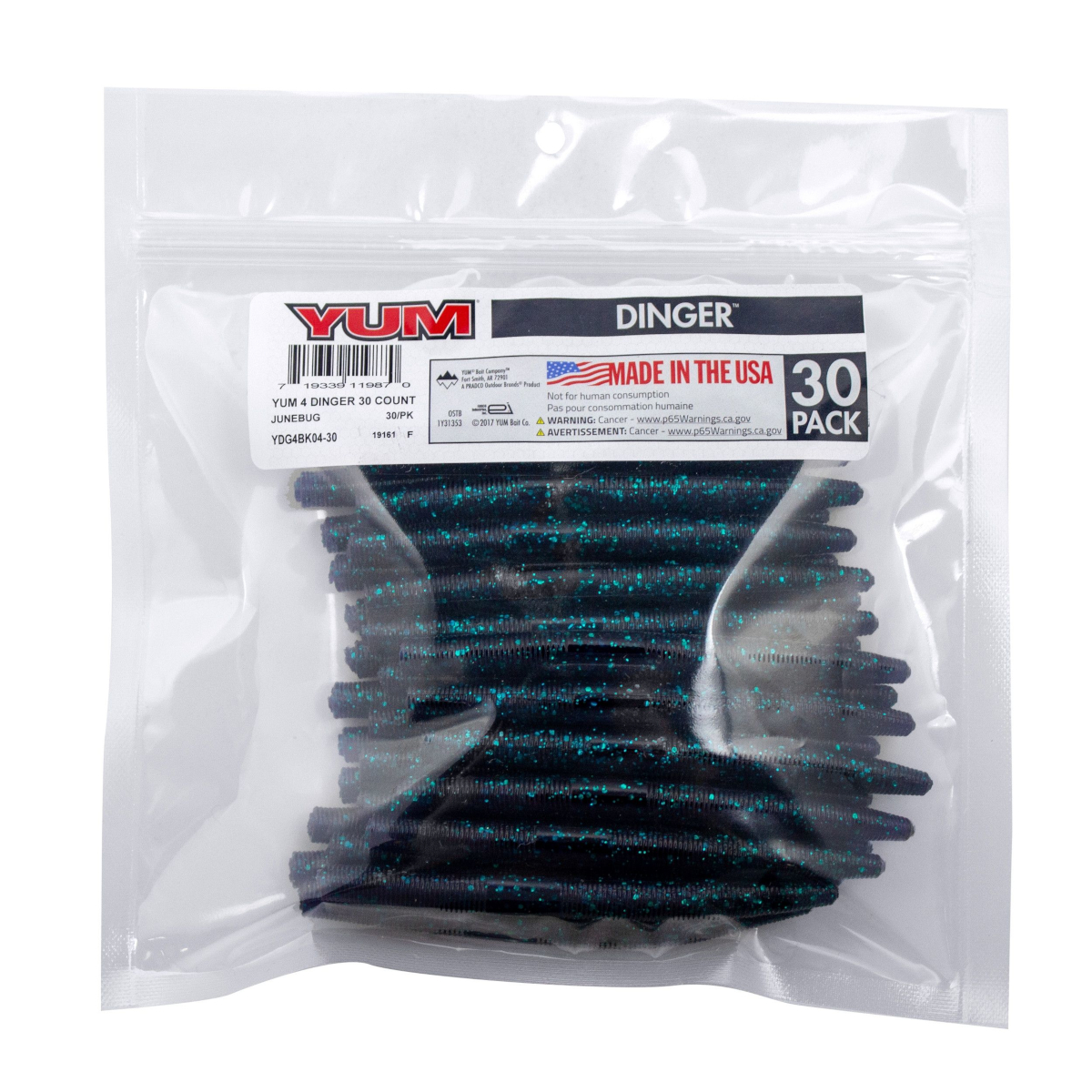 Yum - Dinger Worms Sofbait - 4''