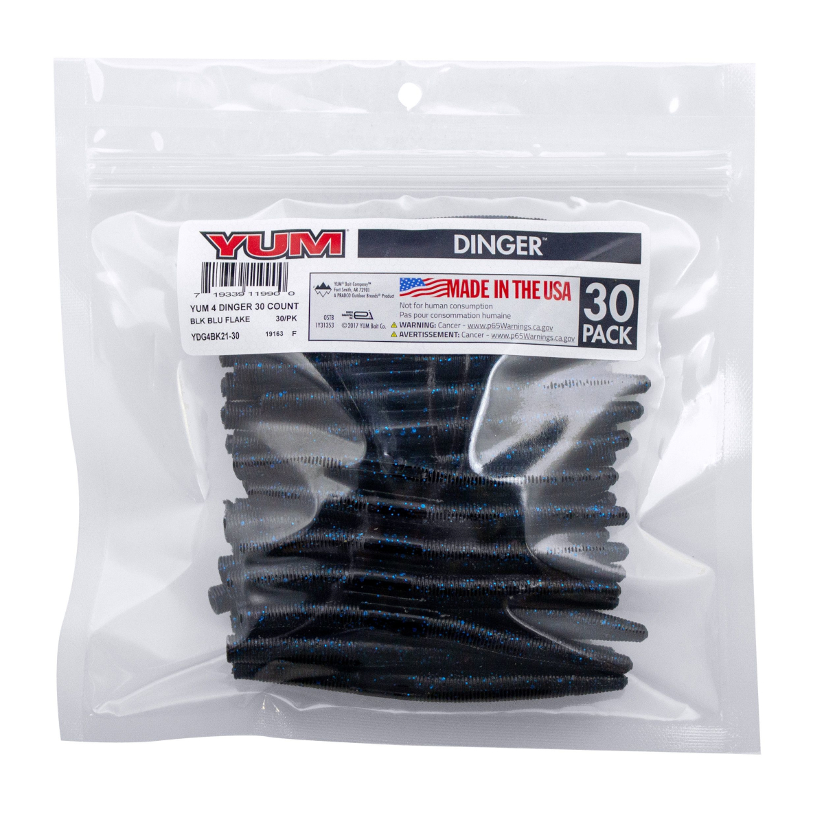 Yum - Dinger Worms Sofbait - 4''